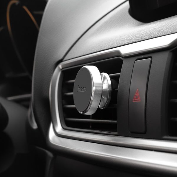 Car phone holder Hoco CA47 for using on ventilation grille, magnetic, black - Image 3