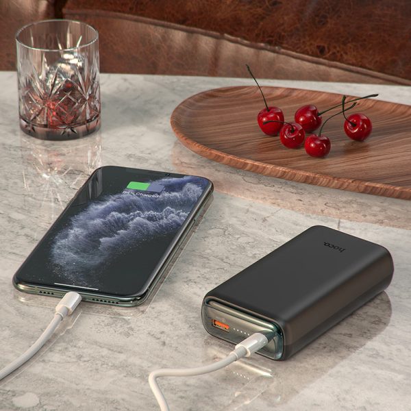 External battery Power Bank Hoco Q1A Type-C PD 20W+Quick Charge 3.0 (3A) 20000mAh  black - Image 2