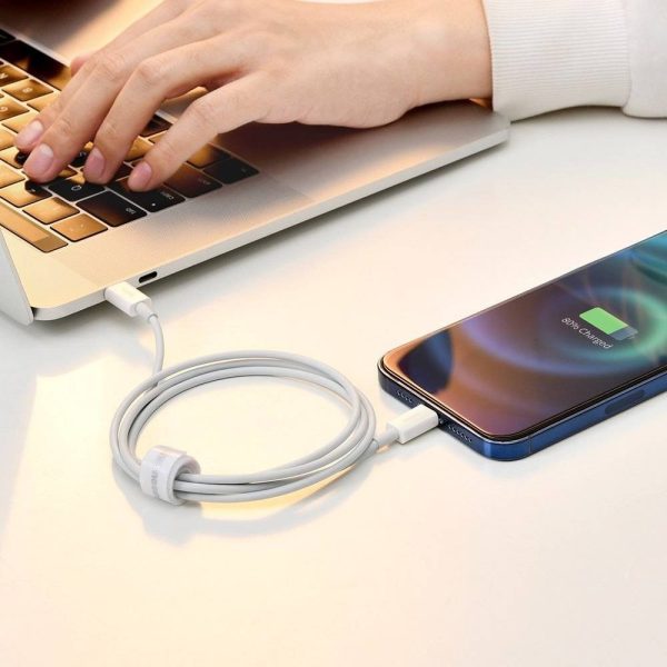 USB cable Baseus Superior from Type-C to Lightning PD 20W 1.0m white CATLYS-A02 - Image 4