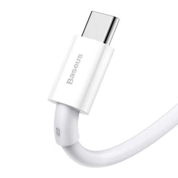 USB cable Baseus Superior from USB to Type-C 66W 1.0m white CATYS-02 - Image 2