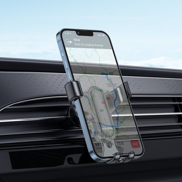 Car phone holder Borofone BH74 for using on ventilation grille, black - Image 3