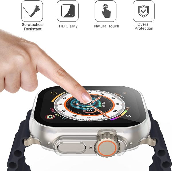 Защитное стекло/накладка дисплея 360 degree cover Apple Watch 41mm прозрачный — изображение 3