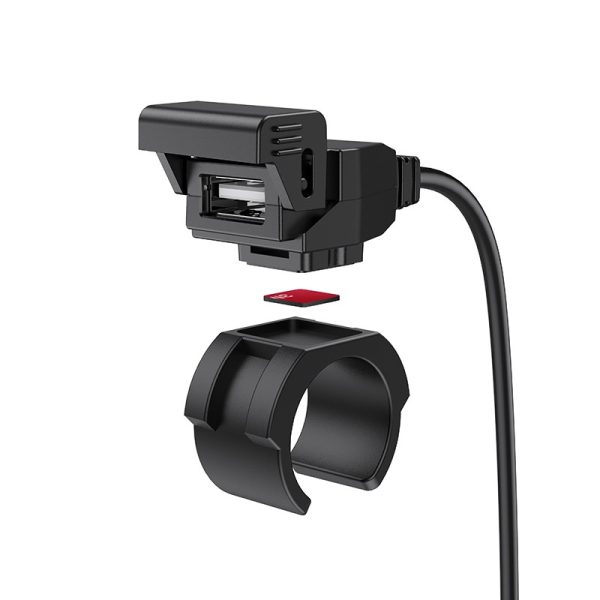 Motorcycle charger Hoco Z45 Single Port black - Image 2