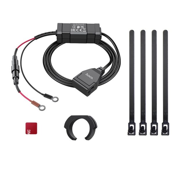 Motorcycle charger Hoco Z45 Single Port black - Image 3