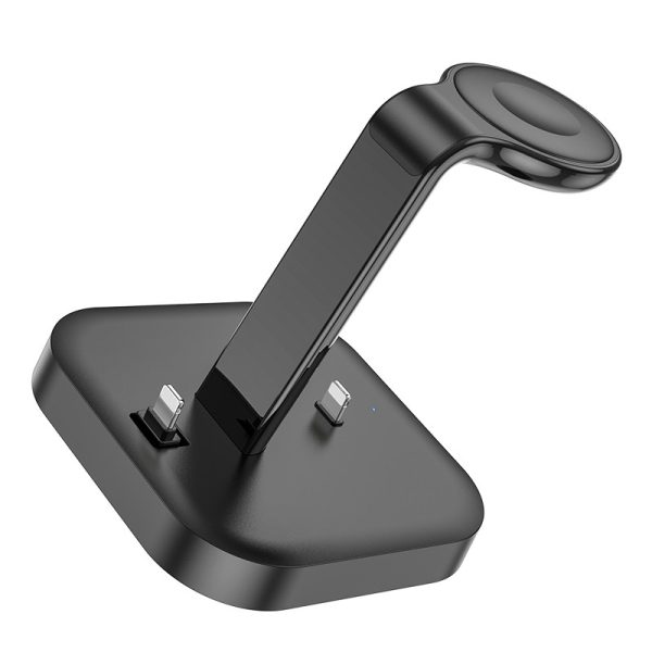 Wireless charger Hoco CW43 Graceful 3-in-1 black - Image 2