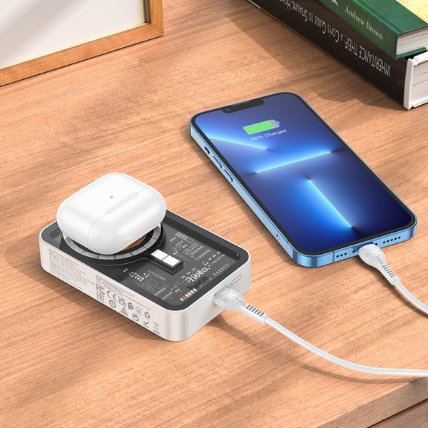 External battery Power Bank Hoco Q10A Magnetic PD20W 10000mAh - Image 4