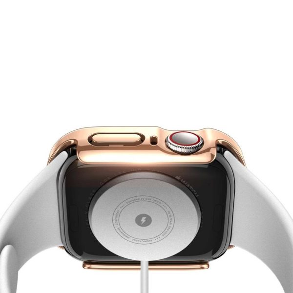Защитное стекло дисплея/накладка Dux Ducis Hamo Apple Watch 45mm розовое — изображение 3