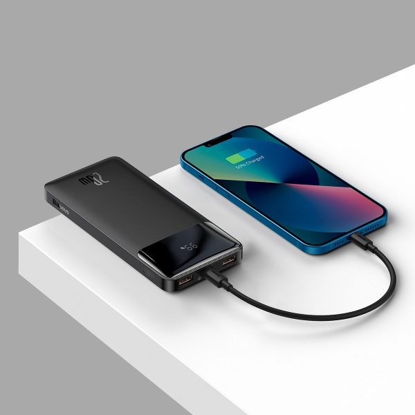 External battery Power Bank Baseus Bipow 20W 10000mAh + MicroUSB 0.25m black PPBD050301 — изображение 4