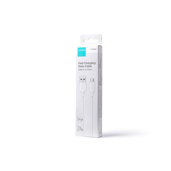 USB cable Joyroom S-UM018A9 USB to MicroUSB 2.4A 1.0m white - Image 3