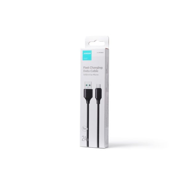 USB кабель Joyroom S-UM018A9 USB to MicroUSB 2.4A 1.0m черный — изображение 2