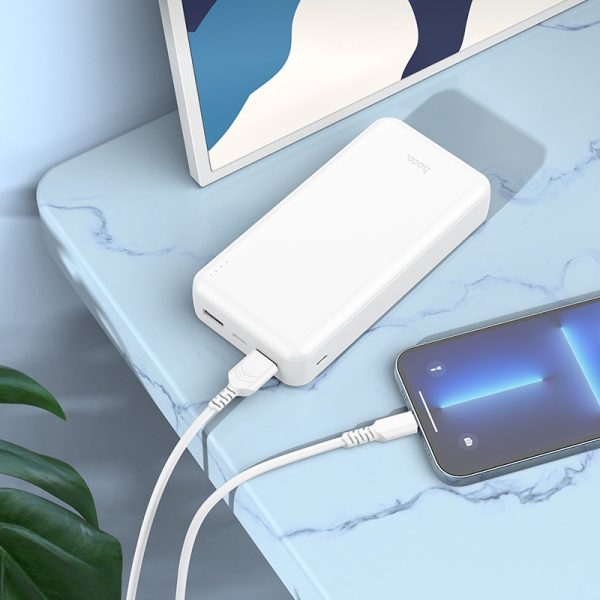 External battery Power Bank Hoco J100A 2xUSB-A 20000mAh white - Image 2