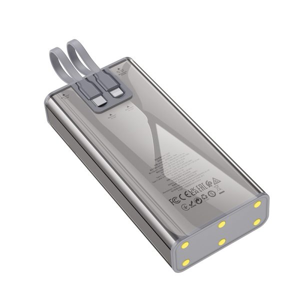 External battery Power Bank Hoco J104A Discovery Edition 22.5W 20000mAh grey - Image 3