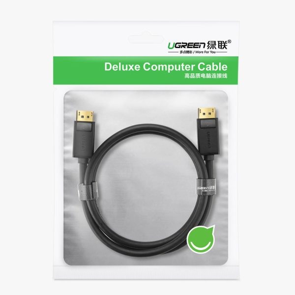 Cable Ugreen DP102 DisplayPort to DisplayPort 1.0m black — изображение 2