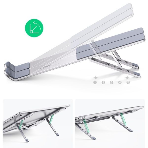 Foldable laptop stand Ugreen LP451 silver - Image 4