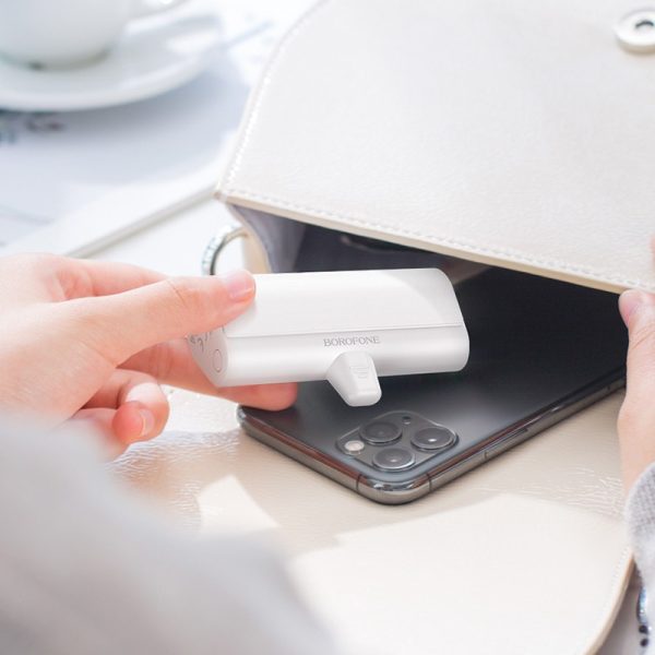 External battery Power Bank Borofone BJ35 Lightning 5000mAh white — изображение 3