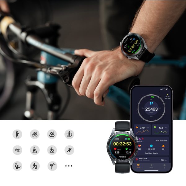 Smart Watch Joyroom JR-FC2 Classic Series Smart Watch (Make/Answer Call) black - Image 3