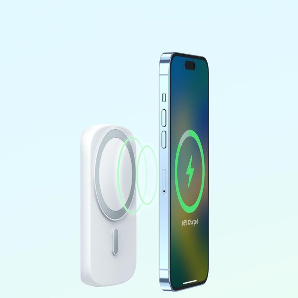 Внешний аккумулятор Power Bank Joyroom JR-W020 20W Magnetic Wireless 6000mAh фиолетовый — изображение 3