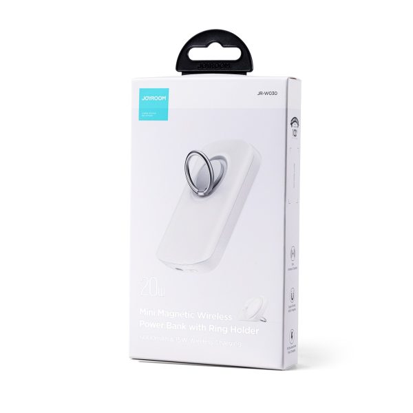Внешний аккумулятор Power Bank Joyroom JR-W020 20W Magnetic Wireless 6000mAh фиолетовый — изображение 4