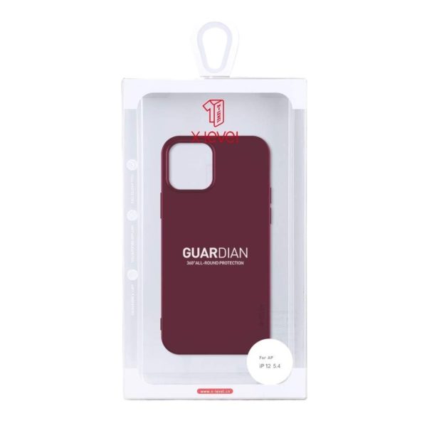 Чехол X-Level Guardian Xiaomi Redmi 11A/12C/Poco C55 бордовый — изображение 3