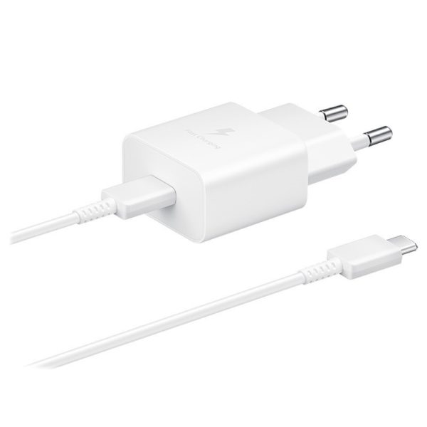 Charger Samsung EP-T1510XWEGEU 15W + cable Type-C 1m white — изображение 4