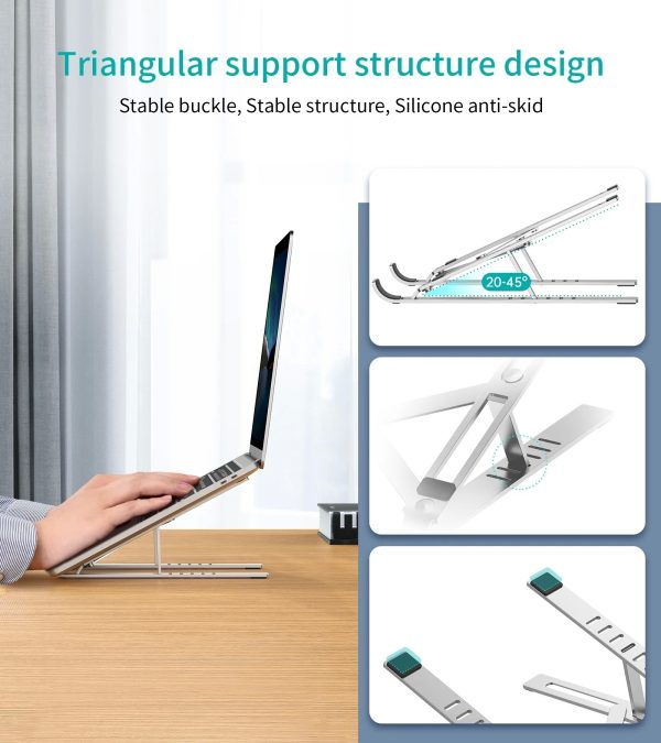 Foldable laptop stand Choetech H045 silver - Image 2