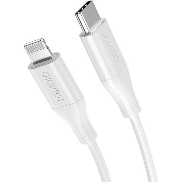 USB cable Choetech IP0040 MFi USB-C to Lightning PD30W 1.2m white - Image 3