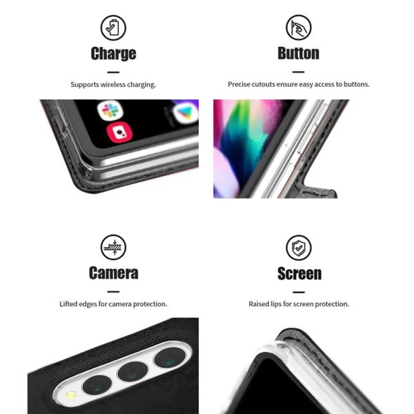 Case Mercury Premium Diary Samsung F956 Z Fold6 black — изображение 4