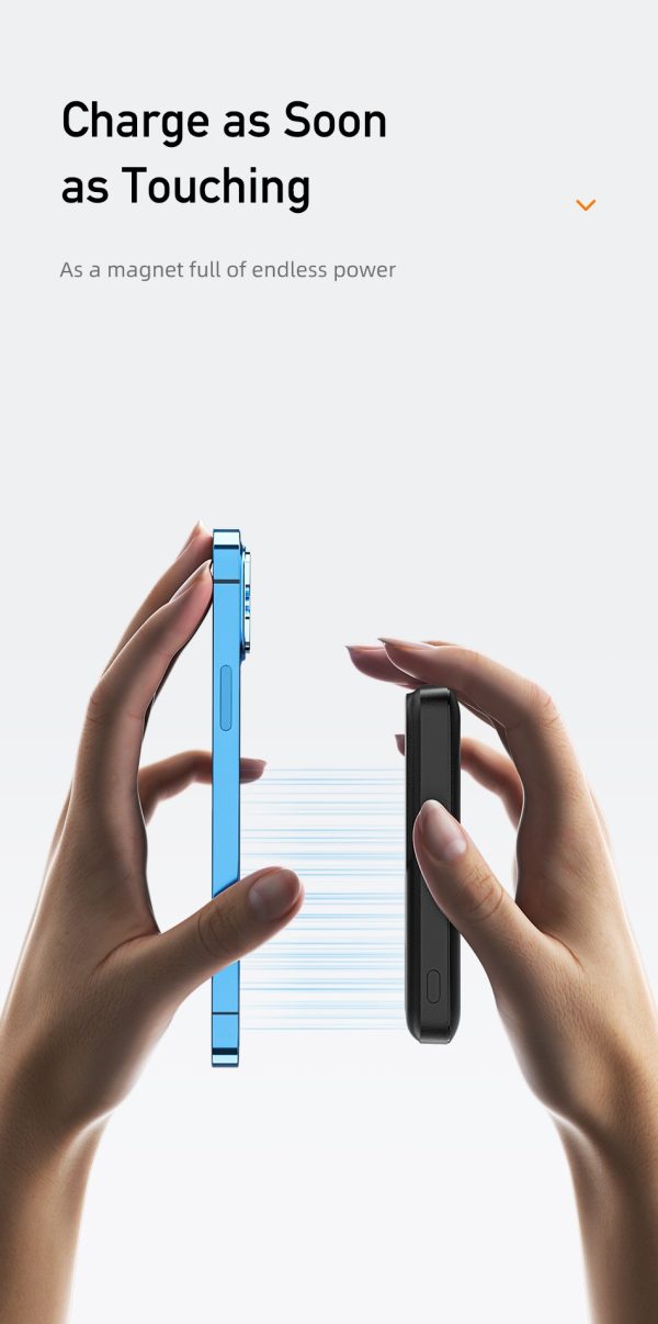 Внешний аккумулятор Power Bank Awei P139K 22.5W Magnetic Wireless 10000mAh черный — изображение 4