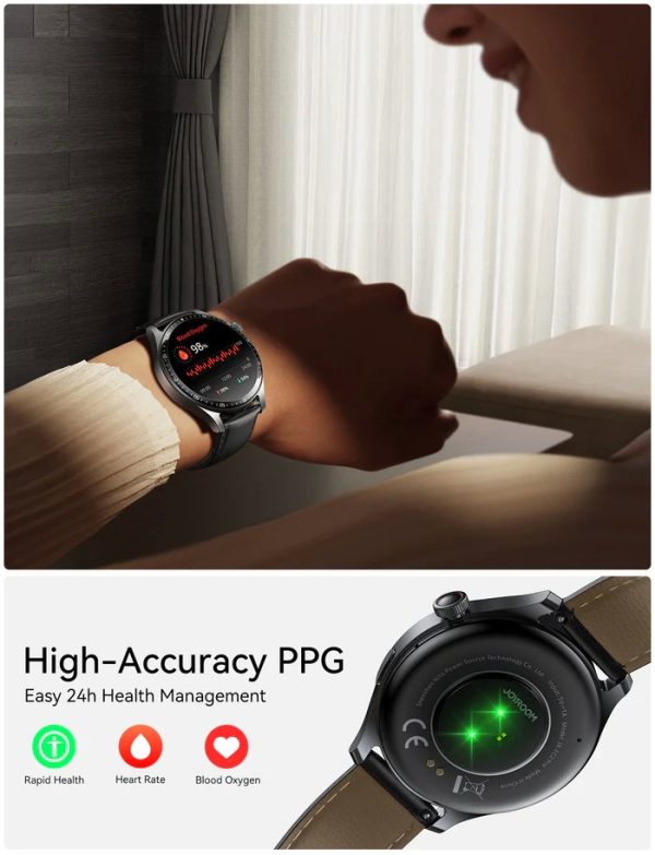 Смартчасы Joyroom JR-FC2 Pro Classic Series Smart Watch (Make/Answer Call) Moonlight Silver — изображение 2