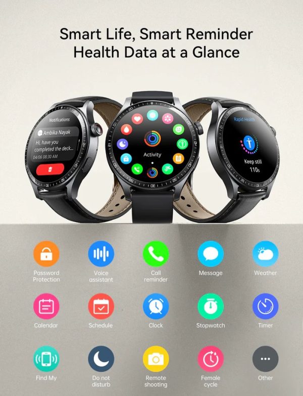Смартчасы Joyroom JR-FC2 Pro Classic Series Smart Watch (Make/Answer Call) Moonlight Silver — изображение 4