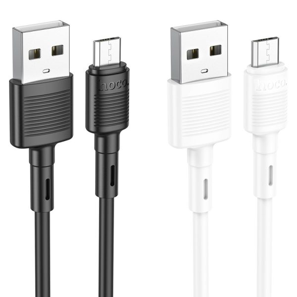 USB кабель Hoco X83 USB-A to MicroUSB 1.0m черный — изображение 3