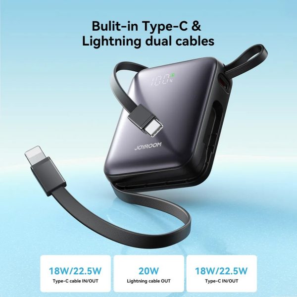 External battery Power Bank Joyroom JR-PBF27 22.5W Mini 10000mAh black - Image 2