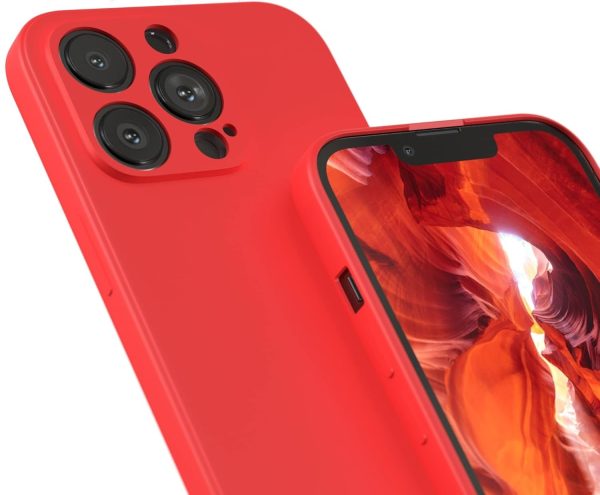 Case Liquid Silicone 1.5mm Apple iPhone 13 Pro Max red - Image 2