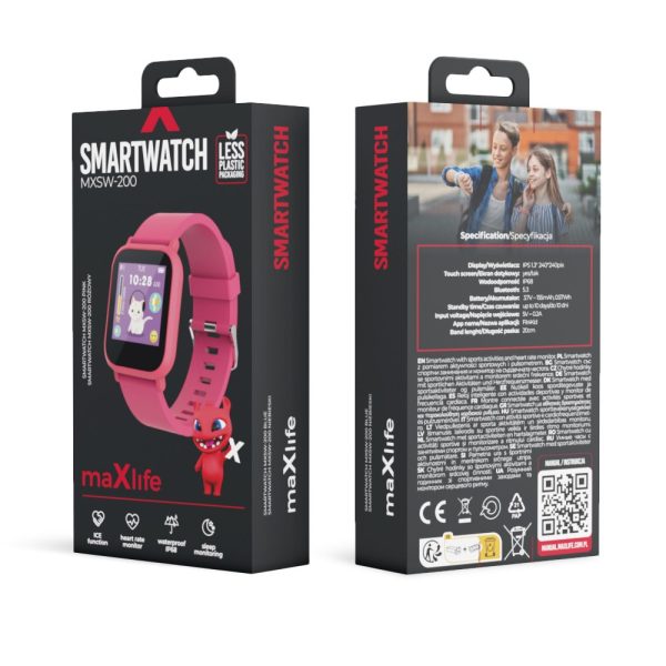 Smart Watch for Kids Maxlife Smartwatch Kids MXSW-200 pink - Image 4