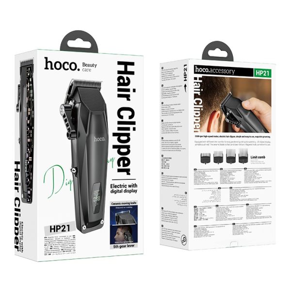 Hair clipper Hoco HP21 black - Image 4