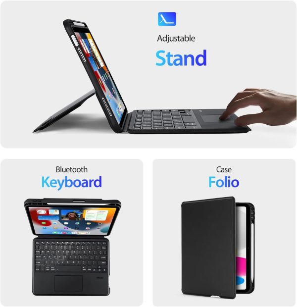 Чехол с клавиатурой Dux Ducis DK Apple iPad Pro 11 2018/2020/2021/2022 черный — изображение 3