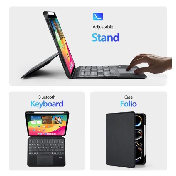 Чехол с клавиатурой Dux Ducis DK Apple iPad Pro 11 2024 черный — изображение 3