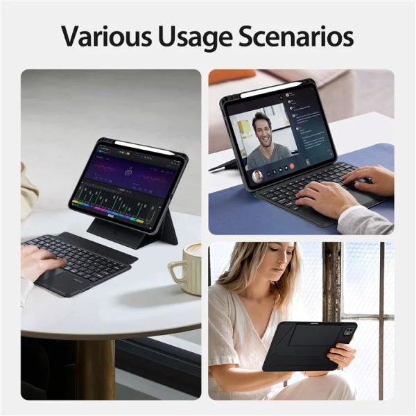Чехол с клавиатурой Dux Ducis DK Apple iPad Pro 11 2024 черный — изображение 4