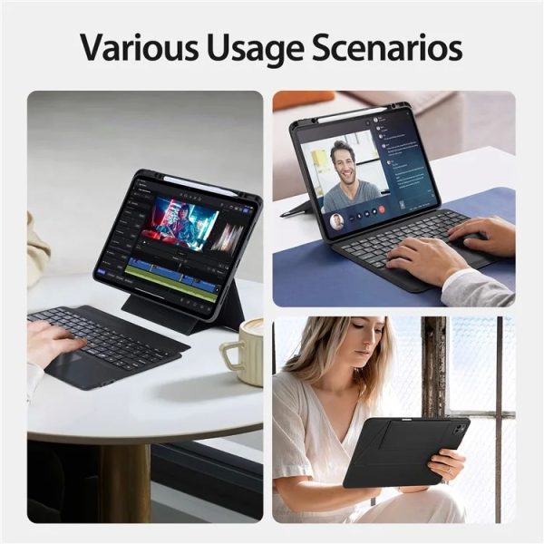 Чехол с клавиатурой Dux Ducis DK Apple iPad Pro 13 2024 черный — изображение 4