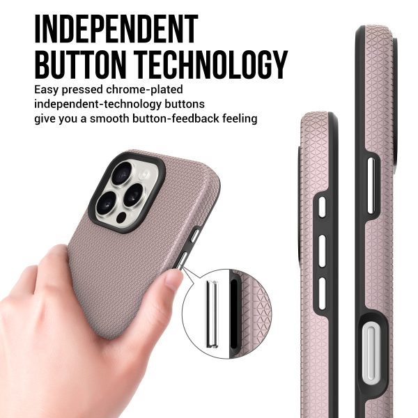 Perfectionists Triangle Mag Case iPhone 16 Pro Max rose gold - Image 3