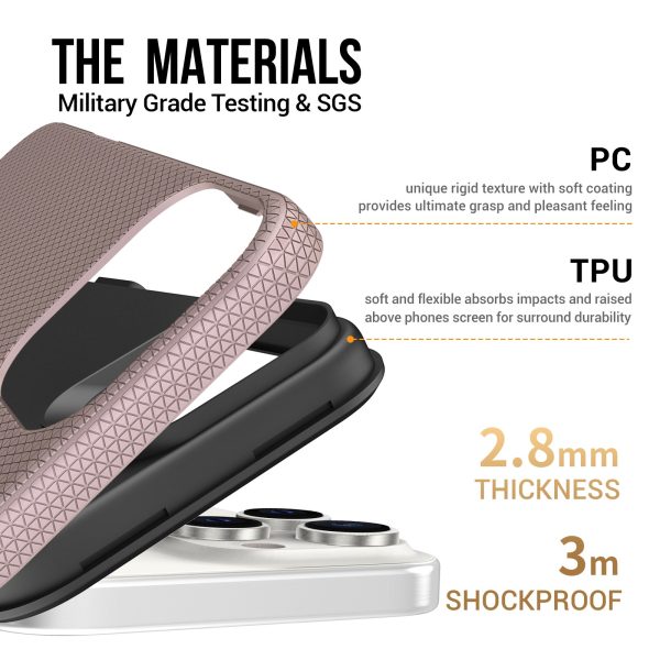 Perfectionists Triangle Mag Case iPhone 16 Pro Max rose gold - Image 4