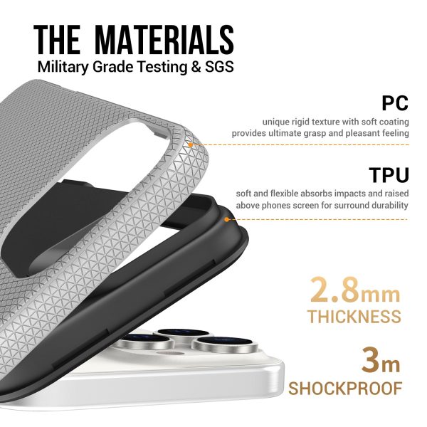 Perfectionists Triangle Mag Case iPhone 15 Pro silver - Image 4
