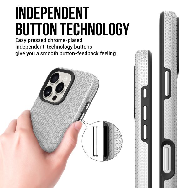Perfectionists Triangle Mag Case iPhone 16 Pro silver - Image 3