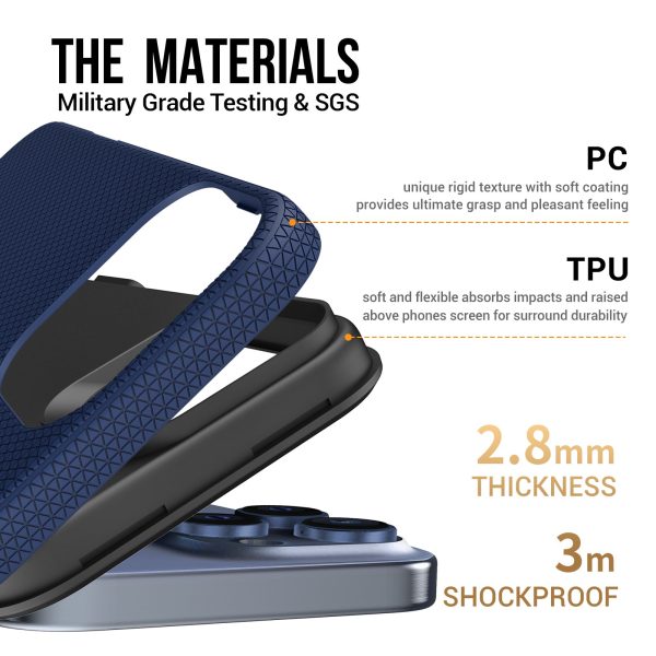 Perfectionists Triangle Mag Case iPhone 13 Pro navy blue - Image 4