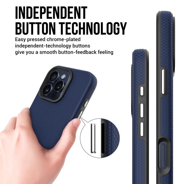Perfectionists Triangle Mag Case iPhone 15 Pro navy blue - Image 3