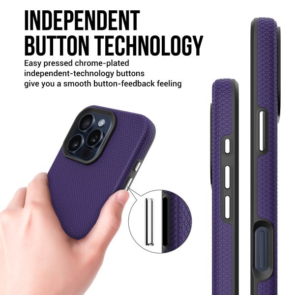 Perfectionists Triangle Mag Case iPhone 15 Pro purple - Image 3