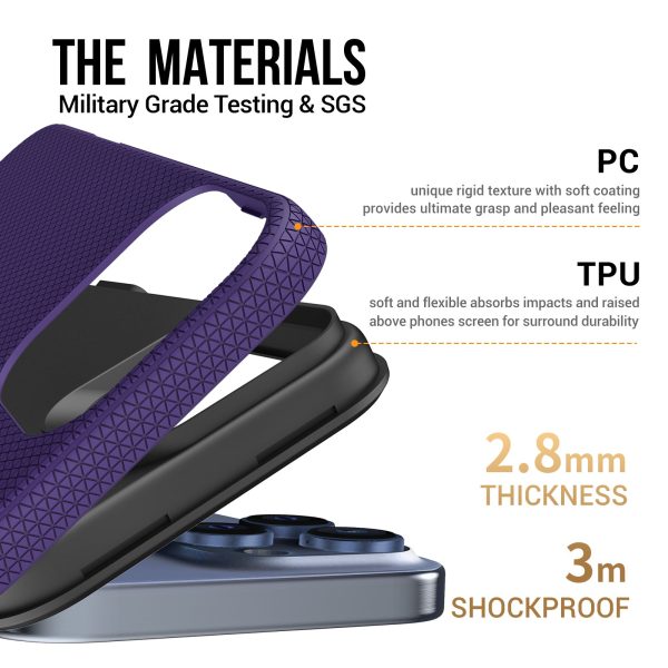 Perfectionists Triangle Mag Case iPhone 15 Pro purple - Image 4