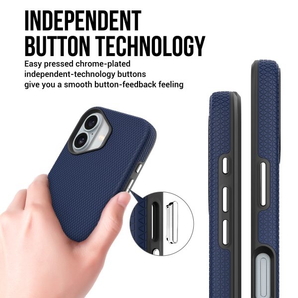 Perfectionists Triangle Mag Case iPhone 16 Plus navy blue - Image 3