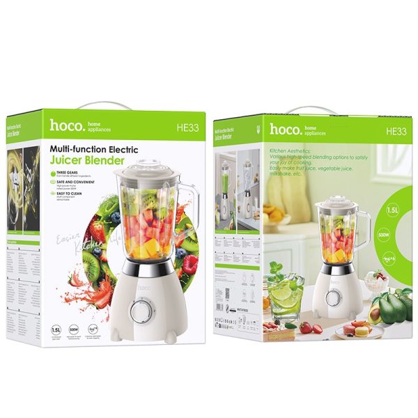 Blender Hoco HE33 1.5l 500W white - Image 3