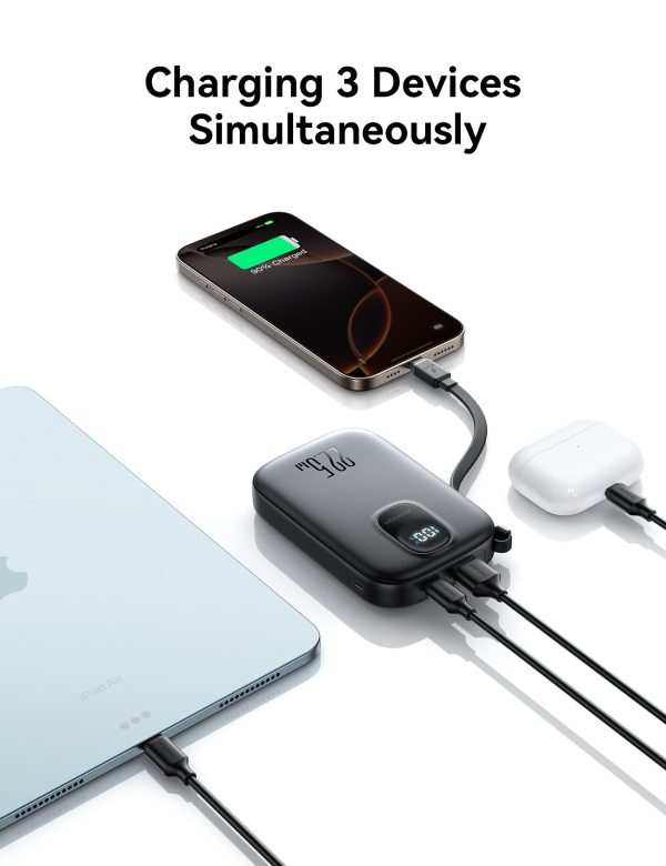 External battery Power Bank Joyroom JR-PBF17 22.5W with USB-C cable 10000mAh black — изображение 4
